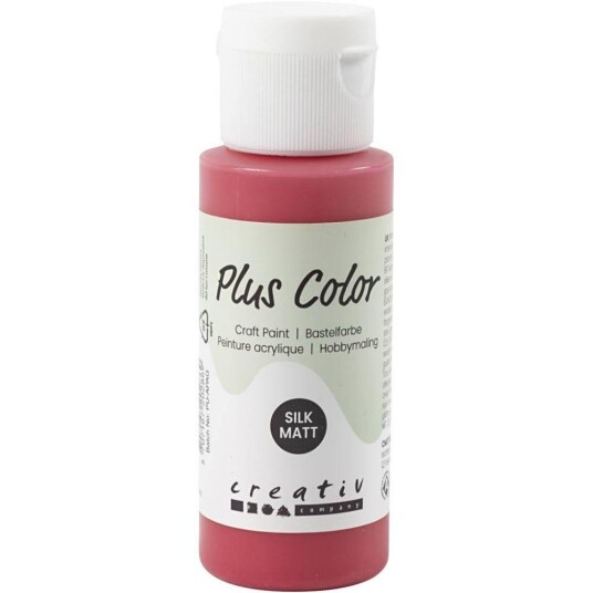 Creativ Company Plus Color Akrylmaling 60ml Berry Red Creativ Company Plus Color Akrylmaling 60ml Berry Red