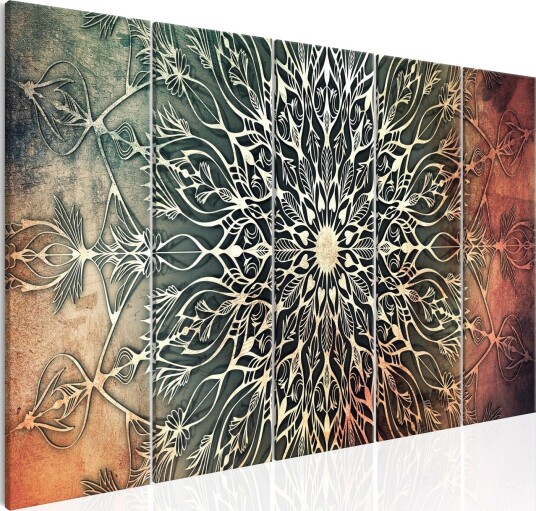 Bilde Center 5 Parts Narrow Green 200x80 Artgeist sp. z o. o.
