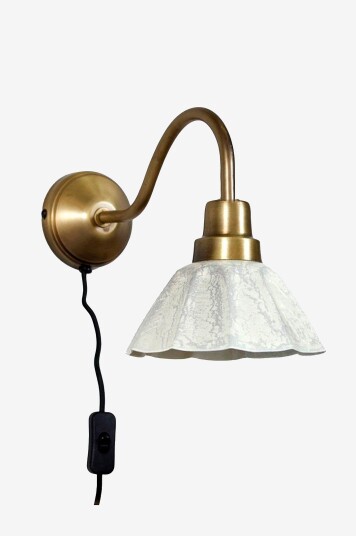 PR Home   Vegglampe Ester   Hvit