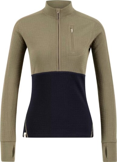 Ulvang Women"s Peak Field Half Zip Midlayer Bungee Grey/Navy Blue L