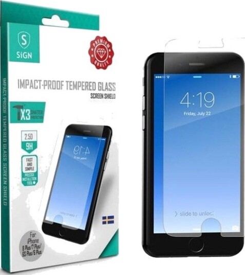 SiGN iPhone 6/6S/7/8 Screen Protection Tempered Gl