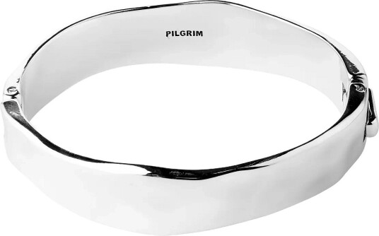 Pilgrim Now Bangle Silver-Plated - SILVER PLATED - One Size