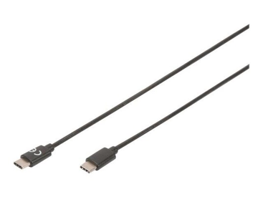 Digitus USB-C kabel 3 m 3A med Power Delivery - Svart