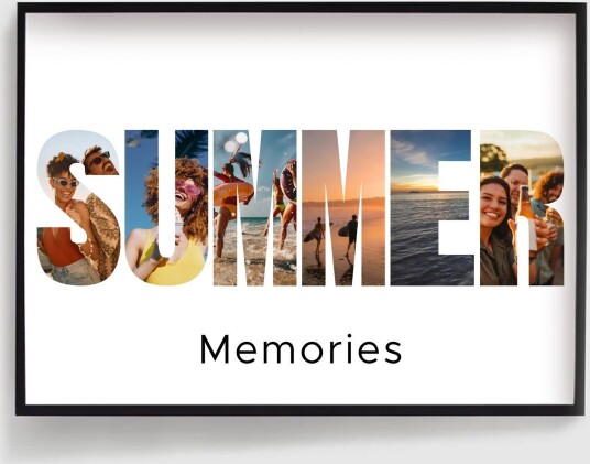 Personalisert Plakat Sommerkollasj 6 Bilder
