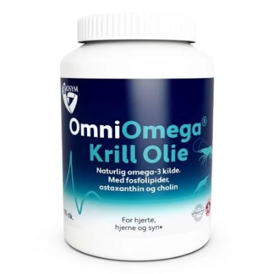 Biosym OmniOmega Krill olje 100 kapsler