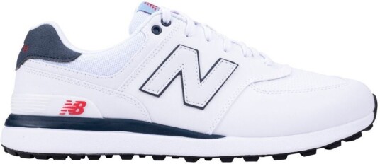 New Balance 574 Greens V2 Golfsko Herre Hvit/navy 42.5