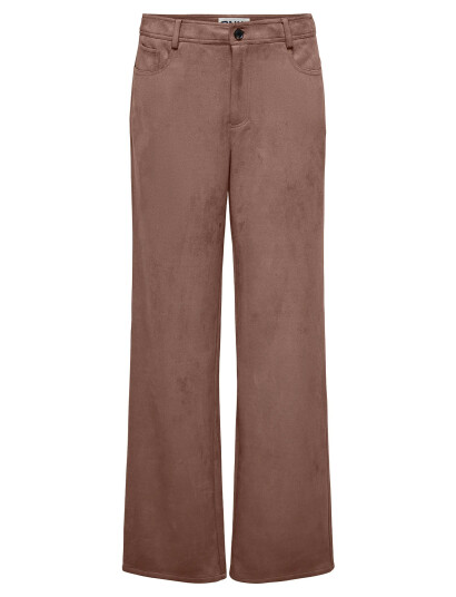 ONLY Onlisi Life Mw Str Faux Suede Pant Zlo - Brown - XL x 32 ONLY Onlisi Life Mw Str Faux Suede Pant Zlo - Brown - XL x 32