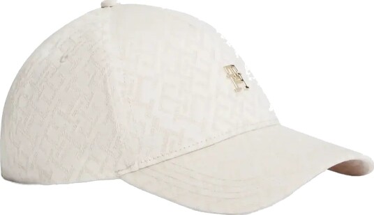 Tommy Hilfiger Th Monogram Jacq Cap Cream ONE SIZE