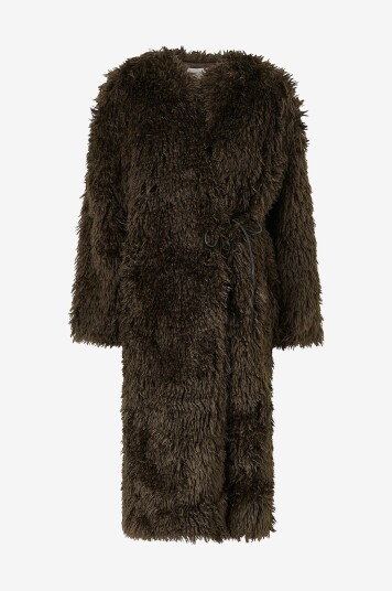 Second Female Frakk av juksepels Ophie Coat Brun