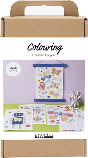 Creativ Company Hobbysett Fargelegging Happy Colors