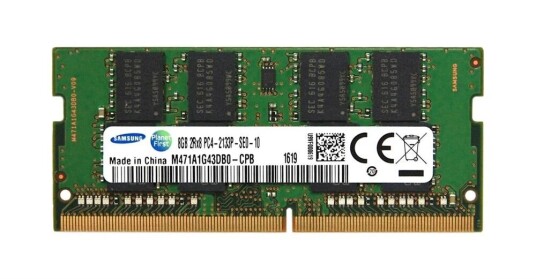 M471A1G43DB0 CPB Samsung 8GB PC4 17000 DDR4 2133MHz non ECC Unbuffered CL15 260 Pin M471A1G43DB0 CPB Samsung 8GB PC4 17000 DDR4 2133MHz non ECC Unbuffered CL15 260 Pin