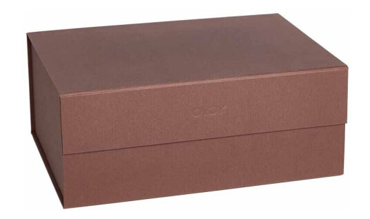 OYOY Hako oppbevaringsboks A4 Dark caramel