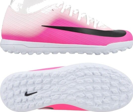 Nike Mercurial Vapor 17 Club Tf Breakout Hvit/svart/rosa Barn Turf (Tf) størrelse 33