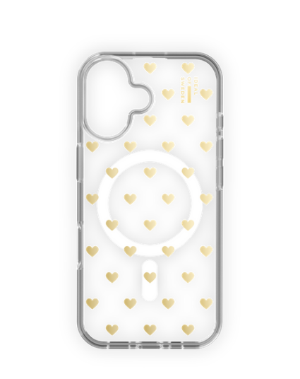Ideal Of Sweden Clear MagSafe Case Golden Hearts (IDCLCMS-I2461-506)