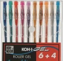 Koh-I-Noor Nagp10s, Gelépenn Med Hette, Blå, Grønn, Grå, Oransje, Rosa, Rød, Flerfarget, Plast, Blister, 10 Stykker Koh-I-Noor Nagp10s, Gelépenn Med Hette, Blå, Grønn, Grå, Oransje, Rosa, Rød, Flerfarget, Plast, Blister, 10 Stykker