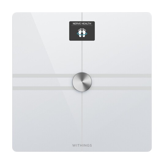 Withings Body Comp - skala med kroppsvektanalyse og pulsmåling. Medisinsk utstyr (hvit) Withings Body Comp - skala med kroppsvektanalyse og pulsmåling. Medisinsk utstyr (hvit)