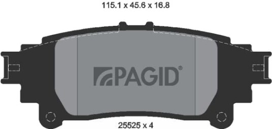 PAGID T3147N Bremseklosser
