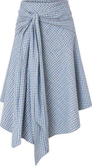 BYIC Siriic Midi Skirt   BLUE CHECKS   M