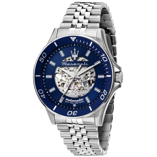 Maserati Sfida R8823140011 - Herre - 44 mm - Analog - Automatisk - Safirbelagt mineralglass