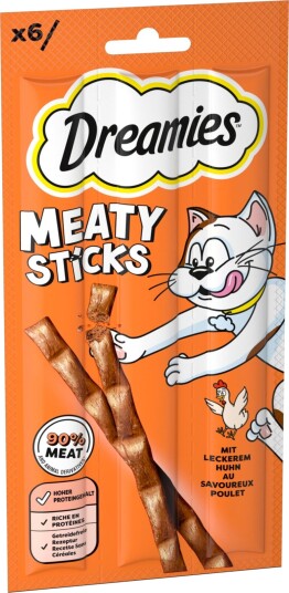 Dreamies Meaty Sticks Kylling 6 x 5 g