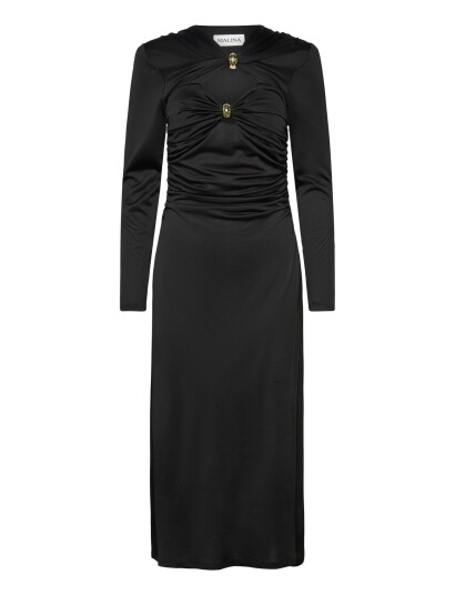 Malina Amela Embellished Jersey Midi Dress   Black   XS