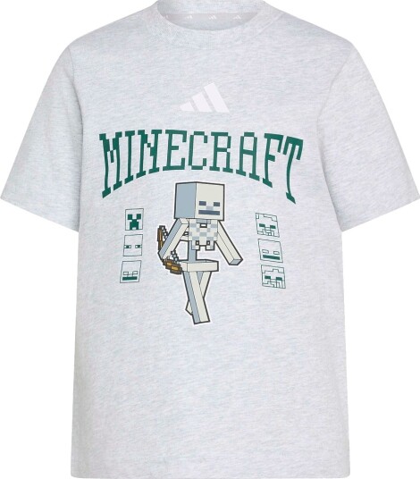 adidas Performance T-skjorte - Light Grey Heather m. Minecraft - adidas Performance - 10 år (140) - T-skjorte - Grå