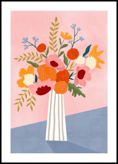 Modern Floral Arrangement Plakat / 50x70
