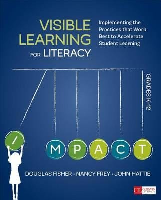 Visible Learning For Literacy, Grades K-12 Av Douglas Fisher, Nancy Frey, John Hattie