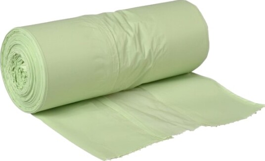 Biosæk Abena Bio Line 140 L Transparent Grøn Stivelse/Komposterbart Polyesters 10 Stk.
