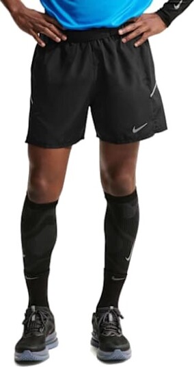 Nike Dri FIT Miler 5"" Running Shorts Herre Black/Black/Reflective Silver M Nike Dri FIT Miler 5"" Running Shorts Herre Black/Black/Reflective Silver M