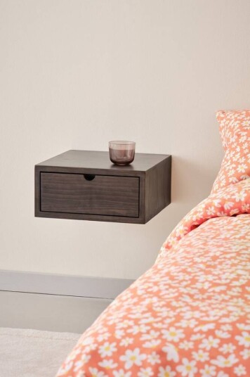 WILLISTON nattbord/hylle Walnut