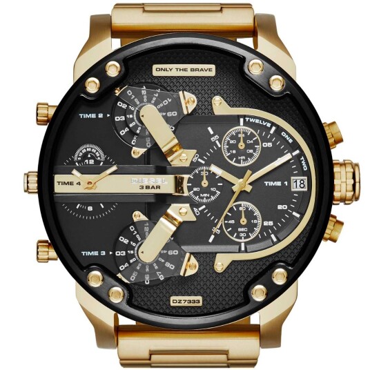 Diesel Mr. Daddy DZ7333 - Herre - 57 mm - Analog - Kvarts urverk - Mineralglas Diesel Mr. Daddy DZ7333 - Herre - 57 mm - Analog - Kvarts urverk - Mineralglas
