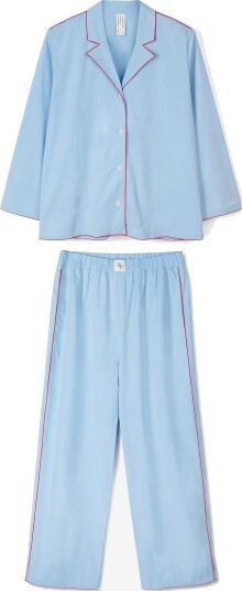 Desmond and Dempsey 402 Long Pyjama Set BLUE XS Desmond and Dempsey 402 Long Pyjama Set BLUE XS
