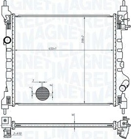 Radiator, motorkjøling MAGNETI MARELLI 350213178800