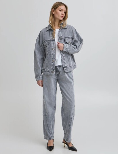 Ball Bacammie Denim Jacket Grey XS Ball Bacammie Denim Jacket Grey XS
