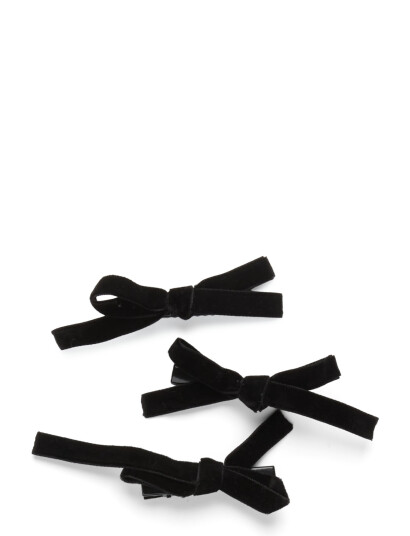Pipol"s Bazaar Rosella Trippel Bow 3Pcs - Black - ONE SIZE