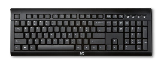 HP K2500 Trådløst Tastatur med Full Størrelse og Multimedietaster - Sort