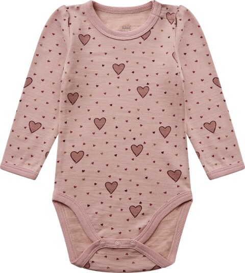 Hust and Claire Body I/e   Ull/Viskose   HCBaloo   Dusty Rose m.   Hust and Claire   68   Langermet Body   Rosa   62