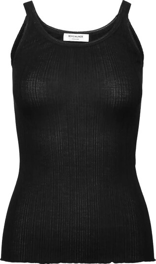 Rosemunde Rwelise Wool Strap Top Black M