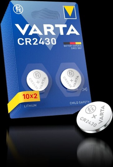Varta Lithium Coin knappcellebatteri CR2430 2-pack x10