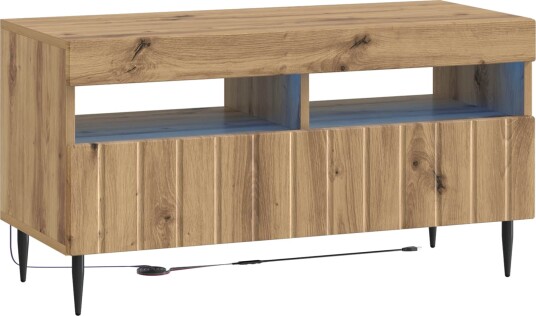 vidaXL LED TV skap Artisan eik Konstruert tre
