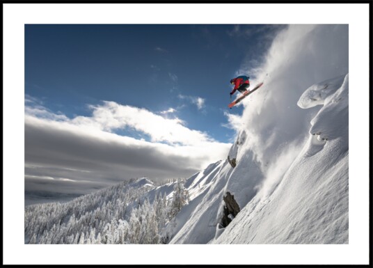 Extreme Mountain Ski Jump Plakat / 70x100 Extreme Mountain Ski Jump Plakat / 70x100