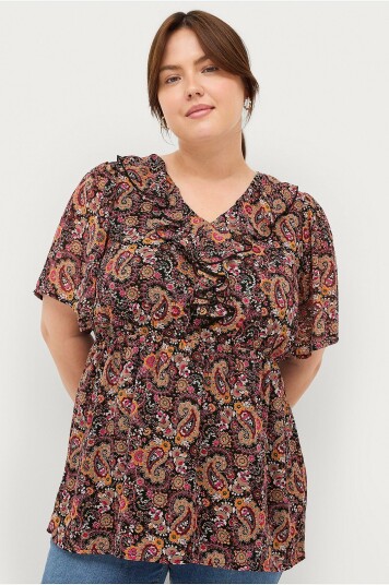 Ellos Plus Collection Bluse Bibbi Rosa