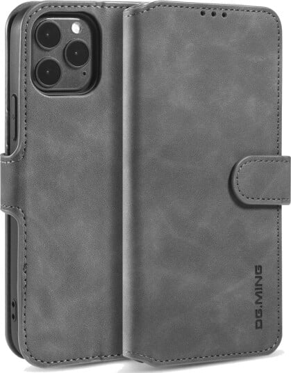 DG Ming Retro Wallet (iPhone 12/12 Pro) Grå