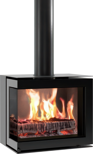 M-Design Venus Mbox 630CL Svart Vegghengt Vedovn Venstre Hjørne