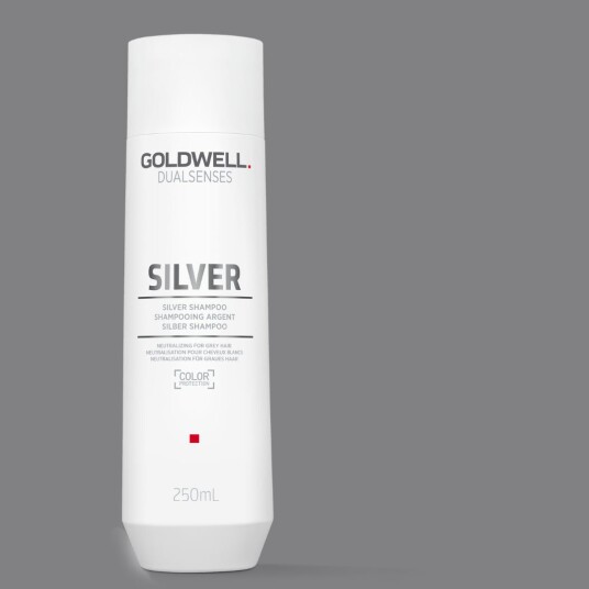 Goldwell Silver Shampoo 250 ml med FadeStopFormula og kjølende effekt Goldwell Silver Shampoo 250 ml med FadeStopFormula og kjølende effekt