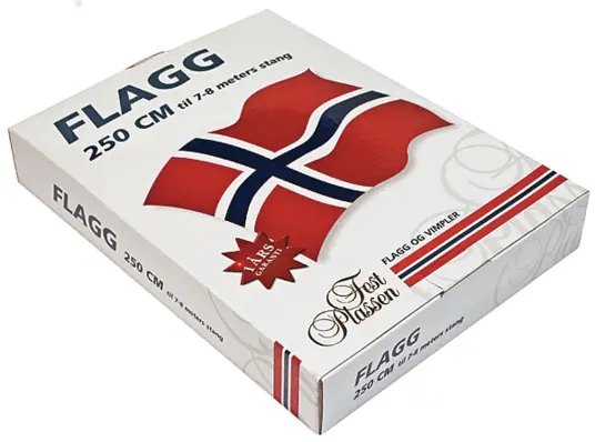 Cutfix Norsk flagg 350X255cm 100% polyester Cutfix Norsk flagg 350X255cm 100% polyester