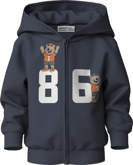 Name It Nmmvoltinus Nreg Sweat Card Wh Bru OMBRE BLUE 92