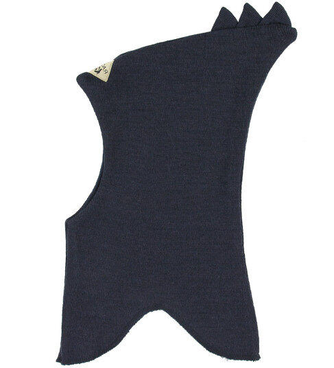 Racing Kids Balaclava - Ull/Bomull - 2-lags - Navy m. Dinosaur - Racing Kids - 3-9 md (62-74) - Balaclava - dobbel - Blå Racing Kids Balaclava - Ull/Bomull - 2-lags - Navy m. Dinosaur - Racing Kids - 3-9 md (62-74) - Balaclava - dobbel - Blå