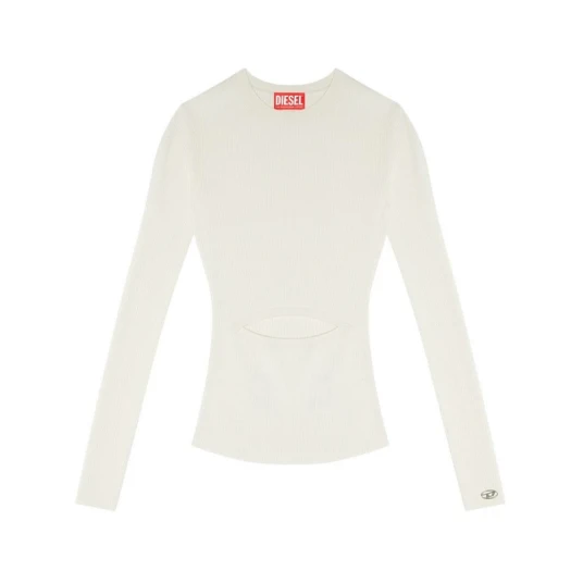 Diesel Dame Strikkevarer Hvit S Diesel Dame Strikkevarer Hvit S